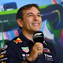 MONZA, ITALY - SEPTEMBER 10: Pierre Wache, Chief Engineer of Performance Engineering at Red Bull Racing attends the Team Principals Press Conference prior to final practice ahead of the F1 Grand Prix of Italy at Autodromo Nazionale Monza on September 10, 2022 in Monza, Italy. (Photo by Dan Mullan/Getty Images)