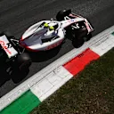 MONZA, ITALY - SEPTEMBER 10: Mick Schumacher of Germany driving the (47) Haas F1 VF-22 Ferrari on track during final practice ahead of the F1 Grand Prix of Italy at Autodromo Nazionale Monza on September 10, 2022 in Monza, Italy. (Photo by Dan Mullan/Getty Images)