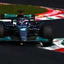 MONZA, ITALY - SEPTEMBER 10: George Russell of Great Britain driving the (63) Mercedes AMG Petronas F1 Team W13 on track during final practice ahead of the F1 Grand Prix of Italy at Autodromo Nazionale Monza on September 10, 2022 in Monza, Italy. (Photo by Clive Mason/Getty Images)