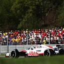 MONZA, ITALY - SEPTEMBER 10: Kevin Magnussen of Denmark driving the (20) Haas F1 VF-22 Ferrari on track during final practice ahead of the F1 Grand Prix of Italy at Autodromo Nazionale Monza on September 10, 2022 in Monza, Italy. (Photo by Dan Istitene - Formula 1/Formula 1 via Getty Images)
