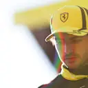 MONZA, ITALY - SEPTEMBER 10: Third placed qualifier Carlos Sainz of Spain and Ferrari looks on in parc ferme during qualifying ahead of the F1 Grand Prix of Italy at Autodromo Nazionale Monza on September 10, 2022 in Monza, Italy. (Photo by Dan Istitene - Formula 1/Formula 1 via Getty Images)