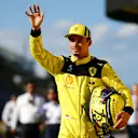 MONZA, ITALY - SEPTEMBER 10: Pole position qualifier Charles Leclerc of Monaco and Ferrari celebrates in parc ferme during qualifying ahead of the F1 Grand Prix of Italy at Autodromo Nazionale Monza on September 10, 2022 in Monza, Italy. (Photo by Mario Renzi - Formula 1/Formula 1 via Getty Images)