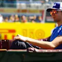 MONZA, ITALY - SEPTEMBER 11: Esteban Ocon of France and Alpine F1 looks on from the drivers parade prior to the F1 Grand Prix of Italy at Autodromo Nazionale Monza on September 11, 2022 in Monza, Italy. (Photo by Mark Thompson/Getty Images)