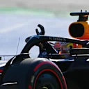 MONZA, ITALY - SEPTEMBER 11: Race winner Max Verstappen of the Netherlands driving the (1) Oracle Red Bull Racing RB18 waves to the crowd during the F1 Grand Prix of Italy at Autodromo Nazionale Monza on September 11, 2022 in Monza, Italy. (Photo by Clive Mason/Getty Images)