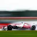 SUZUKA, JAPAN - OCTOBER 07: Valtteri Bottas of Finland driving the (77) Alfa Romeo F1 C42 Ferrari on track during practice ahead of the F1 Grand Prix of Japan at Suzuka International Racing Course on October 07, 2022 in Suzuka, Japan. (Photo by Bryn Lennon - Formula 1/Formula 1 via Getty Images)