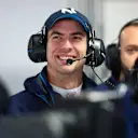 SUZUKA, JAPAN - OCTOBER 07: Nicholas Latifi of Canada and Williams looks on in the garage during practice ahead of the F1 Grand Prix of Japan at Suzuka International Racing Course on October 07, 2022 in Suzuka, Japan. (Photo by Clive Rose/Getty Images)