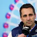 SUZUKA, JAPAN - OCTOBER 08: Dave Robson, Head of Vehicle Performance at Williams attends the Teams Press Conference prior to final practice ahead of the F1 Grand Prix of Japan at Suzuka International Racing Course on October 08, 2022 in Suzuka, Japan. (Photo by Bryn Lennon/Getty Images)