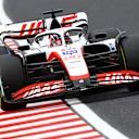 SUZUKA, JAPAN - OCTOBER 08: Kevin Magnussen of Denmark driving the (20) Haas F1 VF-22 Ferrari on track during final practice ahead of the F1 Grand Prix of Japan at Suzuka International Racing Course on October 08, 2022 in Suzuka, Japan. (Photo by Mark Thompson/Getty Images )