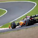 SUZUKA, JAPAN - OCTOBER 08: Daniel Ricciardo of Australia driving the (3) McLaren MCL36 Mercedes on track during final practice ahead of the F1 Grand Prix of Japan at Suzuka International Racing Course on October 08, 2022 in Suzuka, Japan. (Photo by Clive Rose/Getty Images)