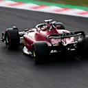 SUZUKA, JAPAN - OCTOBER 08: Charles Leclerc of Monaco driving the (16) Ferrari F1-75 on track during qualifying ahead of the F1 Grand Prix of Japan at Suzuka International Racing Course on October 08, 2022 in Suzuka, Japan. (Photo by Clive Mason/Getty Images)