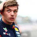 SUZUKA, JAPAN - OCTOBER 08: Pole position qualifier Max Verstappen of the Netherlands and Oracle Red Bull Racing looks on in parc ferme during qualifying ahead of the F1 Grand Prix of Japan at Suzuka International Racing Course on October 08, 2022 in Suzuka, Japan. (Photo by Dan Istitene - Formula 1/Formula 1 via Getty Images)