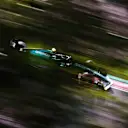 SUZUKA, JAPAN - OCTOBER 08: Sebastian Vettel of Germany driving the (5) Aston Martin AMR22 Mercedes on track during qualifying ahead of the F1 Grand Prix of Japan at Suzuka International Racing Course on October 08, 2022 in Suzuka, Japan. (Photo by Clive Rose/Getty Images)