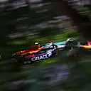 SUZUKA, JAPAN - OCTOBER 08: Sergio Perez of Mexico driving the (11) Oracle Red Bull Racing RB18 on track during qualifying ahead of the F1 Grand Prix of Japan at Suzuka International Racing Course on October 08, 2022 in Suzuka, Japan. (Photo by Clive Rose/Getty Images)