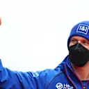 SUZUKA, JAPAN - OCTOBER 09: Mick Schumacher of Germany and Haas F1 waves to the crowd on the drivers parade prior to the F1 Grand Prix of Japan at Suzuka International Racing Course on October 09, 2022 in Suzuka, Japan. (Photo by Bryn Lennon - Formula 1/Formula 1 via Getty Images)