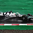 SUZUKA, JAPAN - OCTOBER 09: Pierre Gasly of France driving the (10) Scuderia AlphaTauri AT03 on track during the F1 Grand Prix of Japan at Suzuka International Racing Course on October 09, 2022 in Suzuka, Japan. (Photo by Clive Mason/Getty Images)
