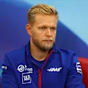 SUZUKA, JAPAN - OCTOBER 06: Kevin Magnussen of Denmark and Haas F1 attends the Drivers Press Conference during previews ahead of the F1 Grand Prix of Japan at Suzuka International Racing Course on October 06, 2022 in Suzuka, Japan. (Photo by Bryn Lennon/Getty Images)