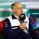 MEXICO CITY, MEXICO - OCTOBER 29: Scuderia AlphaTauri Team Principal Franz Tost attends the Team Principals Press Conference prior to final practice ahead of the F1 Grand Prix of Mexico at Autodromo Hermanos Rodriguez on October 29, 2022 in Mexico City, Mexico. (Photo by Chris Graythen/Getty Images)