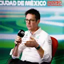 MEXICO CITY, MEXICO - OCTOBER 29: Andrew Shovlin, Trackside Engineering Director of Mercedes GP attends the Team Principals Press Conference prior to final practice ahead of the F1 Grand Prix of Mexico at Autodromo Hermanos Rodriguez on October 29, 2022 in Mexico City, Mexico. (Photo by Chris Graythen/Getty Images)