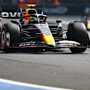 MEXICO CITY, MEXICO - OCTOBER 29: Sergio Perez of Mexico driving the (11) Oracle Red Bull Racing RB18 on track during qualifying ahead of the F1 Grand Prix of Mexico at Autodromo Hermanos Rodriguez on October 29, 2022 in Mexico City, Mexico. (Photo by Mark Thompson/Getty Images )