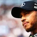 MEXICO CITY, MEXICO - OCTOBER 29: Third placed qualifier Lewis Hamilton of Great Britain and Mercedes looks on in parc ferme during qualifying ahead of the F1 Grand Prix of Mexico at Autodromo Hermanos Rodriguez on October 29, 2022 in Mexico City, Mexico. (Photo by Dan Istitene - Formula 1/Formula 1 via Getty Images)