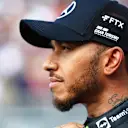 MEXICO CITY, MEXICO - OCTOBER 29: Third placed qualifier Lewis Hamilton of Great Britain and Mercedes looks on in parc ferme during qualifying ahead of the F1 Grand Prix of Mexico at Autodromo Hermanos Rodriguez on October 29, 2022 in Mexico City, Mexico. (Photo by Dan Istitene - Formula 1/Formula 1 via Getty Images)