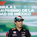 MEXICO CITY, MEXICO - OCTOBER 27: Sergio Perez of Mexico and Oracle Red Bull Racing attends the Drivers Press Conference during previews ahead of the F1 Grand Prix of Mexico at Autodromo Hermanos Rodriguez on October 27, 2022 in Mexico City, Mexico. (Photo by Jared C. Tilton/Getty Images)