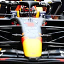 MIAMI, FLORIDA - MAY 06: Max Verstappen of the Netherlands driving the (1) Oracle Red Bull Racing RB18 in the Pitlane during practice ahead of the F1 Grand Prix of Miami at the Miami International Autodrome on May 06, 2022 in Miami, Florida. (Photo by Mark Thompson/Getty Images)
