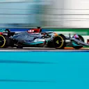 MIAMI, FLORIDA - MAY 06: George Russell of Great Britain driving the (63) Mercedes AMG Petronas F1 Team W13 on track during practice ahead of the F1 Grand Prix of Miami at the Miami International Autodrome on May 06, 2022 in Miami, Florida. (Photo by Jared C. Tilton/Getty Images)