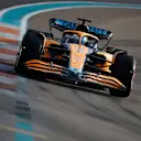 MIAMI, FLORIDA - MAY 06: Daniel Ricciardo of Australia driving the (3) McLaren MCL36 Mercedes on track during practice ahead of the F1 Grand Prix of Miami at the Miami International Autodrome on May 06, 2022 in Miami, Florida. (Photo by Chris Graythen/Getty Images)