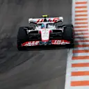 MIAMI, FLORIDA - MAY 07: Mick Schumacher of Germany driving the (47) Haas F1 VF-22 Ferrari on track during final practice ahead of the F1 Grand Prix of Miami at the Miami International Autodrome on May 07, 2022 in Miami, Florida. (Photo by Chris Graythen/Getty Images)