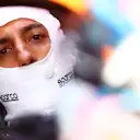 MIAMI, FLORIDA - MAY 07: Daniel Ricciardo of Australia and McLaren prepares to drive in the garage during qualifying ahead of the F1 Grand Prix of Miami at the Miami International Autodrome on May 07, 2022 in Miami, Florida. (Photo by Dan Istitene - Formula 1/Formula 1 via Getty Images)