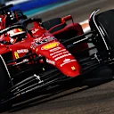 MIAMI, FLORIDA - MAY 08: Charles Leclerc of Monaco driving (16) the Ferrari F1-75 on track during the F1 Grand Prix of Miami at the Miami International Autodrome on May 08, 2022 in Miami, Florida. (Photo by Mark Thompson/Getty Images)