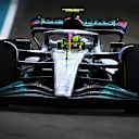 MIAMI, FLORIDA - MAY 08: Lewis Hamilton of Great Britain driving the (44) Mercedes AMG Petronas F1 Team W13 on track during the F1 Grand Prix of Miami at the Miami International Autodrome on May 08, 2022 in Miami, Florida. (Photo by Clive Mason - Formula 1/Formula 1 via Getty Images)