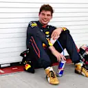 MIAMI, FLORIDA - MAY 08: Race winner Max Verstappen of the Netherlands and Oracle Red Bull Racing celebrates in parc ferme during the F1 Grand Prix of Miami at the Miami International Autodrome on May 08, 2022 in Miami, Florida. (Photo by Dan Istitene - Formula 1/Formula 1 via Getty Images)