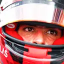 MIAMI, FLORIDA - MAY 08: Third placed Carlos Sainz of Spain and Ferrari looks on in parc ferme during the F1 Grand Prix of Miami at the Miami International Autodrome on May 08, 2022 in Miami, Florida. (Photo by Jared C. Tilton/Getty Images)