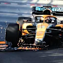 MONTE-CARLO, MONACO - MAY 27: Daniel Ricciardo of Australia driving the (3) McLaren MCL36 Mercedes crashes during practice ahead of the F1 Grand Prix of Monaco at Circuit de Monaco on May 27, 2022 in Monte-Carlo, Monaco. (Photo by Joe Portlock - Formula 1/Formula 1 via Getty Images)