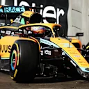 MONTE-CARLO, MONACO - MAY 27: Daniel Ricciardo of Australia driving the (3) McLaren MCL36 Mercedes crashes during practice ahead of the F1 Grand Prix of Monaco at Circuit de Monaco on May 27, 2022 in Monte-Carlo, Monaco. (Photo by Joe Portlock - Formula 1/Formula 1 via Getty Images)