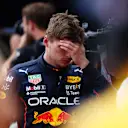 MONTE-CARLO, MONACO - MAY 28: 4th placed qualifier Max Verstappen of the Netherlands and Oracle Red Bull Racing looks on in parc ferme during qualifying ahead of the F1 Grand Prix of Monaco at Circuit de Monaco on May 28, 2022 in Monte-Carlo, Monaco. (Photo by Clive Rose/Getty Images)