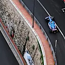 MONTE-CARLO, MONACO - MAY 29: Fernando Alonso of Spain driving the (14) Alpine F1 A522 Renault and Esteban Ocon of France driving the (31) Alpine F1 A522 Renault during the F1 Grand Prix of Monaco at Circuit de Monaco on May 29, 2022 in Monte-Carlo, Monaco. (Photo by Clive Mason - Formula 1/Formula 1 via Getty Images)