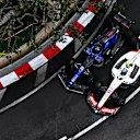 MONTE-CARLO, MONACO - MAY 29: Alexander Albon of Thailand driving the (23) Williams FW44 Mercedes and Mick Schumacher of Germany driving the (47) Haas F1 VF-22 Ferrari battle for track position during the F1 Grand Prix of Monaco at Circuit de Monaco on May 29, 2022 in Monte-Carlo, Monaco. (Photo by Clive Mason - Formula 1/Formula 1 via Getty Images)