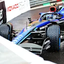 MONTE-CARLO, MONACO - MAY 29: Nicholas Latifi of Canada driving the (6) Williams FW44 Mercedes collides with the track barrier on the formation lap during the F1 Grand Prix of Monaco at Circuit de Monaco on May 29, 2022 in Monte-Carlo, Monaco. (Photo by Eric Alonso/Getty Images)