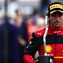 MONTE-CARLO, MONACO - MAY 29: Second placed Carlos Sainz of Spain and Ferrari walks in the Paddock after the F1 Grand Prix of Monaco at Circuit de Monaco on May 29, 2022 in Monte-Carlo, Monaco. (Photo by Mario Renzi - Formula 1/Formula 1 via Getty Images)