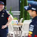 MONTE-CARLO, MONACO - MAY 26: Max Verstappen of the Netherlands and Oracle Red Bull Racing and Sergio Perez of Mexico and Oracle Red Bull Racing play Hook-A-Duck on the Red Bull Racing Energy Station during previews ahead of the F1 Grand Prix of Monaco at Circuit de Monaco on May 26, 2022 in Monte-Carlo, Monaco. (Photo by Mark Thompson/Getty Images)