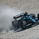 ZANDVOORT, NETHERLANDS - SEPTEMBER 03: Sebastian Vettel of Germany driving the (5) Aston Martin AMR22 Mercedes runs wide during qualifying ahead of the F1 Grand Prix of The Netherlands at Circuit Zandvoort on September 03, 2022 in Zandvoort, Netherlands. (Photo by Joe Portlock - Formula 1/Formula 1 via Getty Images)