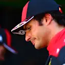 ZANDVOORT, NETHERLANDS - SEPTEMBER 03: Third placed qualifier Carlos Sainz of Spain and Ferrari looks on in parc ferme during qualifying ahead of the F1 Grand Prix of The Netherlands at Circuit Zandvoort on September 03, 2022 in Zandvoort, Netherlands. (Photo by Dan Istitene - Formula 1/Formula 1 via Getty Images)