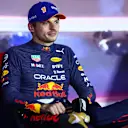 ZANDVOORT, NETHERLANDS - SEPTEMBER 03: Pole position qualifier Max Verstappen of the Netherlands and Oracle Red Bull Racing attends the press conference after qualifying ahead of the F1 Grand Prix of The Netherlands at Circuit Zandvoort on September 03, 2022 in Zandvoort, Netherlands. (Photo by Dan Istitene/Getty Images)