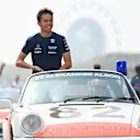 ZANDVOORT, NETHERLANDS - SEPTEMBER 04: Alexander Albon of Thailand and Williams looks on from the drivers parade prior to the F1 Grand Prix of The Netherlands at Circuit Zandvoort on September 04, 2022 in Zandvoort, Netherlands. (Photo by Dan Mullan/Getty Images)