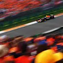 ZANDVOORT, NETHERLANDS - SEPTEMBER 04: Sergio Perez of Mexico driving the (11) Oracle Red Bull Racing RB18 on track during the F1 Grand Prix of The Netherlands at Circuit Zandvoort on September 04, 2022 in Zandvoort, Netherlands. (Photo by Lars Baron - Formula 1/Formula 1 via Getty Images)