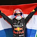 ZANDVOORT, NETHERLANDS - SEPTEMBER 04: Race winner Max Verstappen of the Netherlands and Oracle Red Bull Racing celebrates in parc ferme during the F1 Grand Prix of The Netherlands at Circuit Zandvoort on September 04, 2022 in Zandvoort, Netherlands. (Photo by Dan Mullan/Getty Images)
