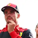 ZANDVOORT, NETHERLANDS - SEPTEMBER 04: Third placed Charles Leclerc of Monaco and Ferrari looks on in parc ferme during the F1 Grand Prix of The Netherlands at Circuit Zandvoort on September 04, 2022 in Zandvoort, Netherlands. (Photo by Dan Istitene - Formula 1/Formula 1 via Getty Images)